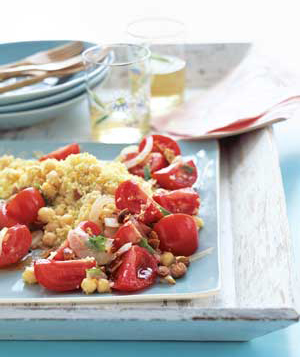 Minty Chickpea Salad With Couscous Recipe Minty Chickpea Salad With Couscous Recipe