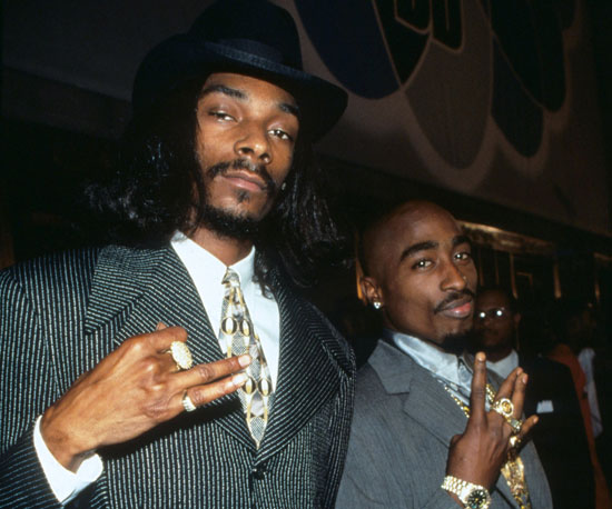 Snoop and Tupac threw up their West Coast hand signs on Sept. 4, 1996, just nine days before Tupac was killed.
Snoop and Tupac threw up their West Coast hand signs on Sept. 4, 1996, just nine days before Tupac was killed.