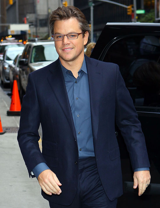 Picture Of Matt Damon With Gray Hair Popsugar Love And Sex