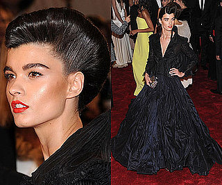 Crystal Renn at the Met Gala 2011 in Zac Posen Crystal Renn at the Met Gala 2011 in Zac Posen