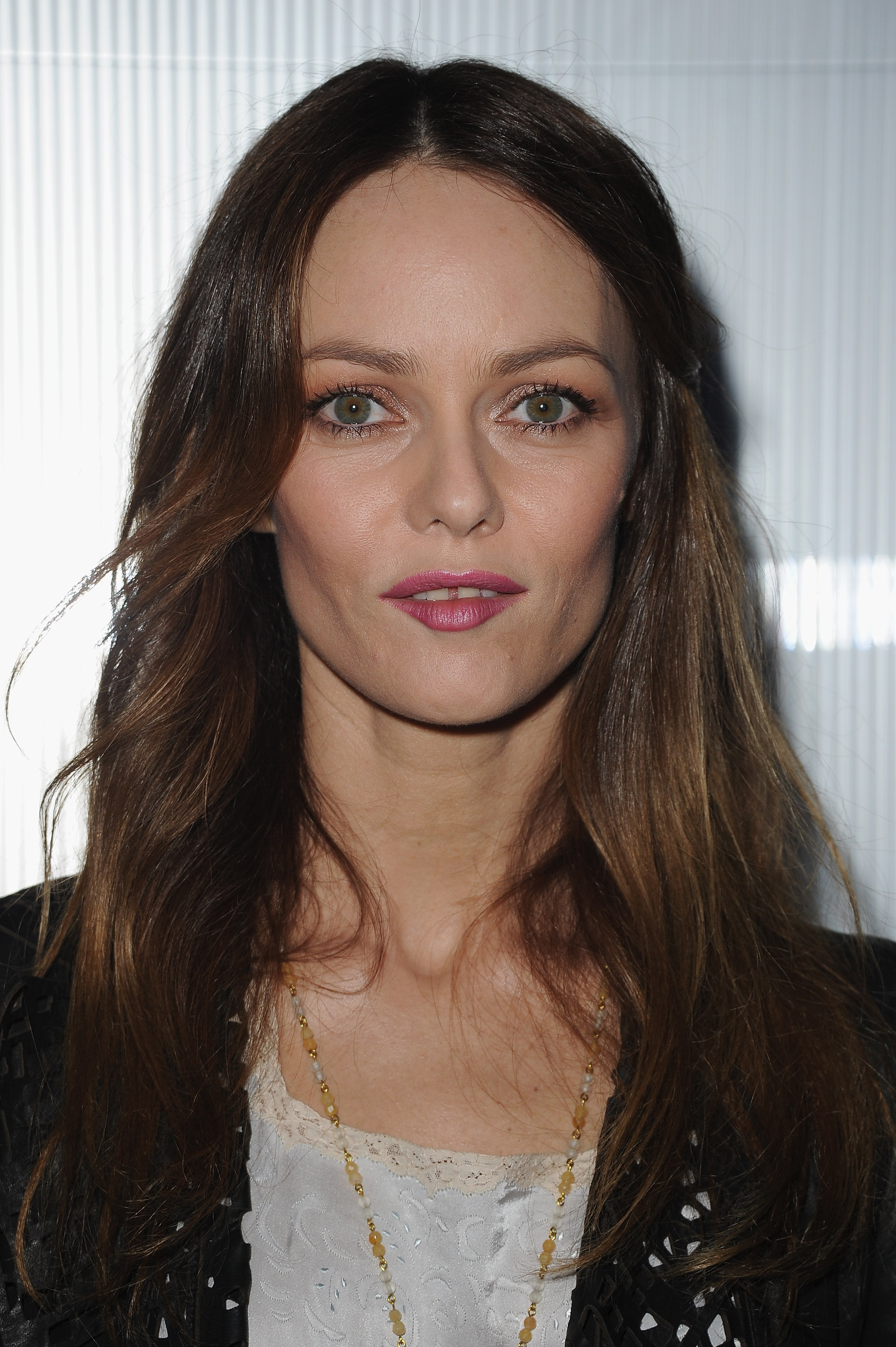 Vanessa Paradis arrived at Chanel's Haute Couture show in Paris