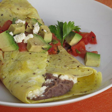 Black Bean Omelet Black Bean Omelet