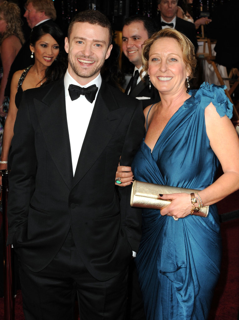 Justin Timberlake e Lynn Harless, no Oscar 2011