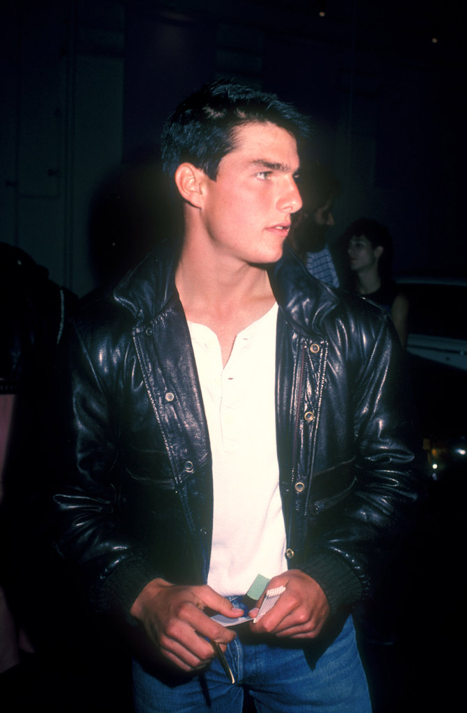 Tom Cruise looked cool in a black leather jacket in August 1985.
Tom Cruise looked cool in a black leather jacket in August 1985.