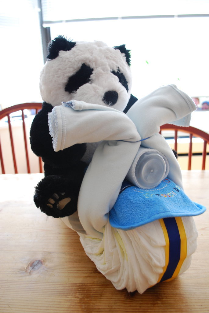 For a Baby Shower: Panda on a Chopper For a Baby Shower: Panda on a Chopper
