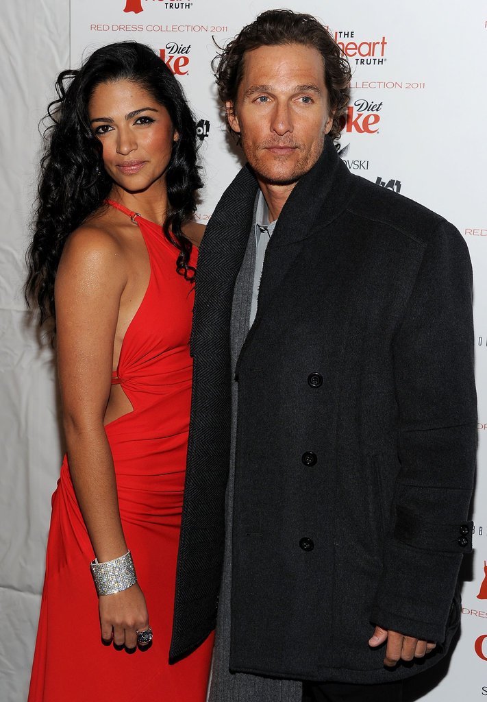 Matthew McConaughey posed with Camila Alves who modeled during the Heart of Truth's show in February 2011.
Matthew McConaughey posed with Camila Alves who modeled during the Heart of Truth's show in February 2011.