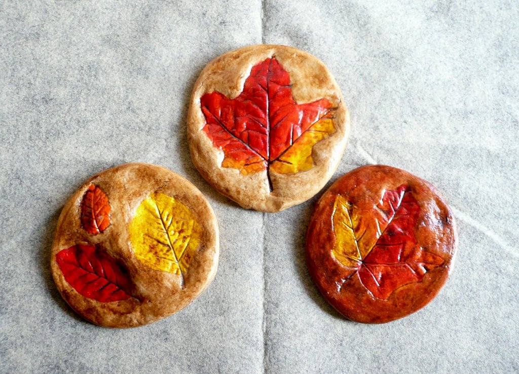For Fall: Salt Dough Leaf Prints For Fall: Salt Dough Leaf Prints