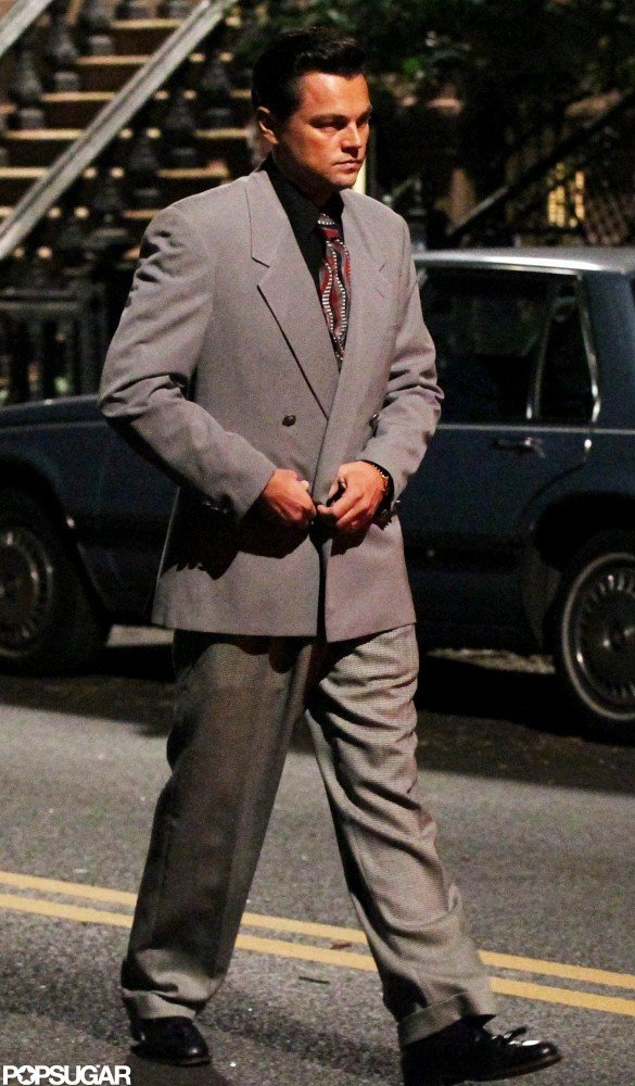 Leonardo Dicaprio Wore A Suit On The Set Of The Wolf Of Wall Street Leonardo Dicaprio Spends 