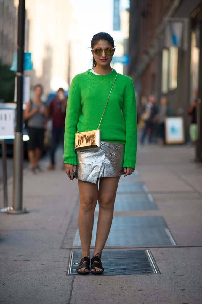 Warm up an icy metallic — and make it more everyday-appropriate — with a Fall sweater.
Source: Adam Katz Sinding
Warm up an icy metallic — and make it more everyday-appropriate — with a Fall sweater.
Source: Adam Katz Sinding