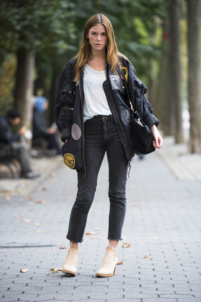 A high-impact parka gave these skinnies and boots a sporty finish.
Source: Adam Katz Sinding
A high-impact parka gave these skinnies and boots a sporty finish.
Source: Adam Katz Sinding