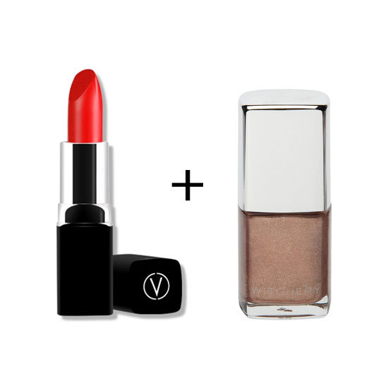 One of our absolute favourites and a fail safe for the festive season, orange lips and metallic gold nails will always delight. Again, add some self tan for that sun kissed glow.
Curtis Collection Glam Lipstick in Lust ($30), Witchery Nail Polish in Cinnamon ($12.95) One of our absolute favourites and a fail safe for the festive season, orange lips and metallic gold nails will always delight. Again, add some self tan for that sun kissed glow.
Curtis Collection Glam Lipstick in Lust ($30), Witchery Nail Polish in Cinnamon ($12.95)