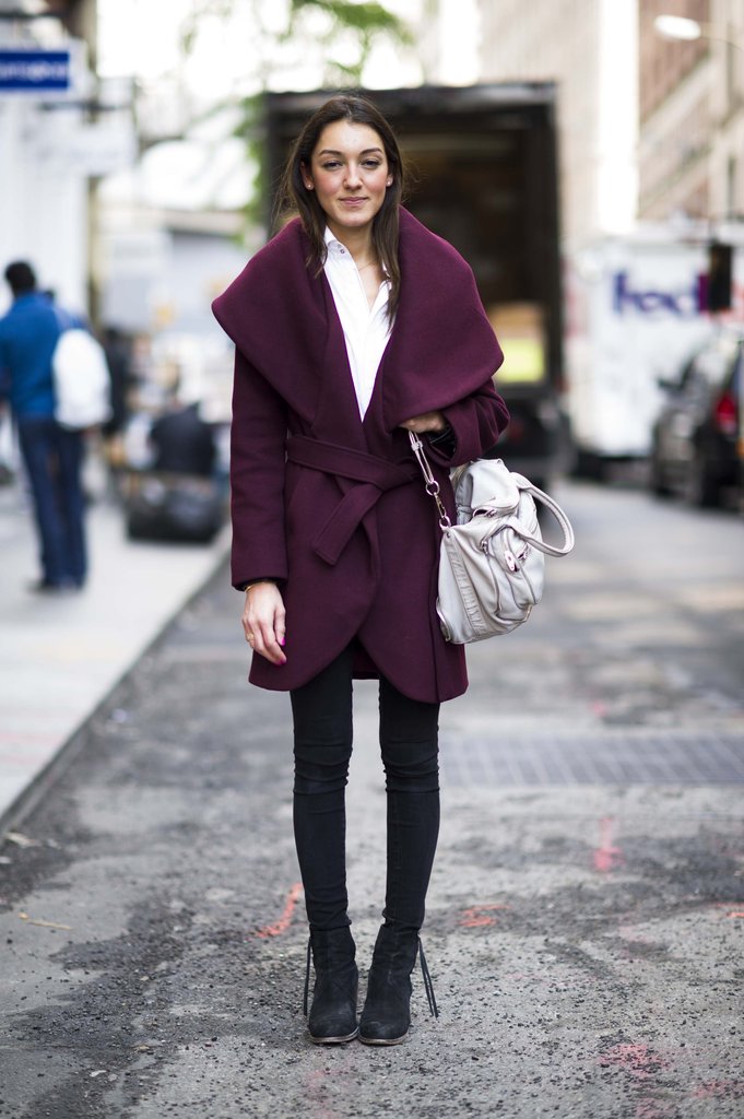 Rich plum hues make this statement-collar coat even more dramatic, in all the right ways.
Source: Adam Katz Sinding
Rich plum hues make this statement-collar coat even more dramatic, in all the right ways.
Source: Adam Katz Sinding