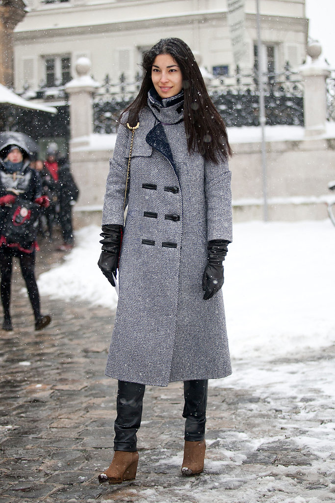 Caroline Issa balanced cozy, classic outerwear and slick leather leggings.
Source: Adam Katz Sinding
Caroline Issa balanced cozy, classic outerwear and slick leather leggings.
Source: Adam Katz Sinding