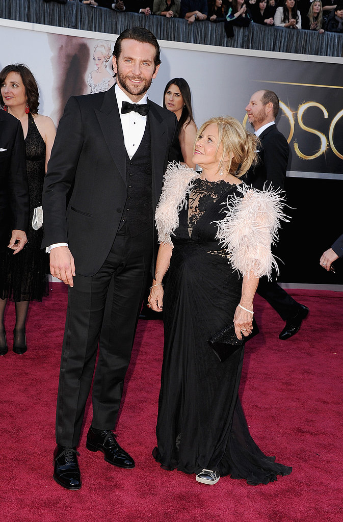 Bradley Cooper's mom sported sneakers on the carpet.
Bradley Cooper's mom sported sneakers on the carpet.