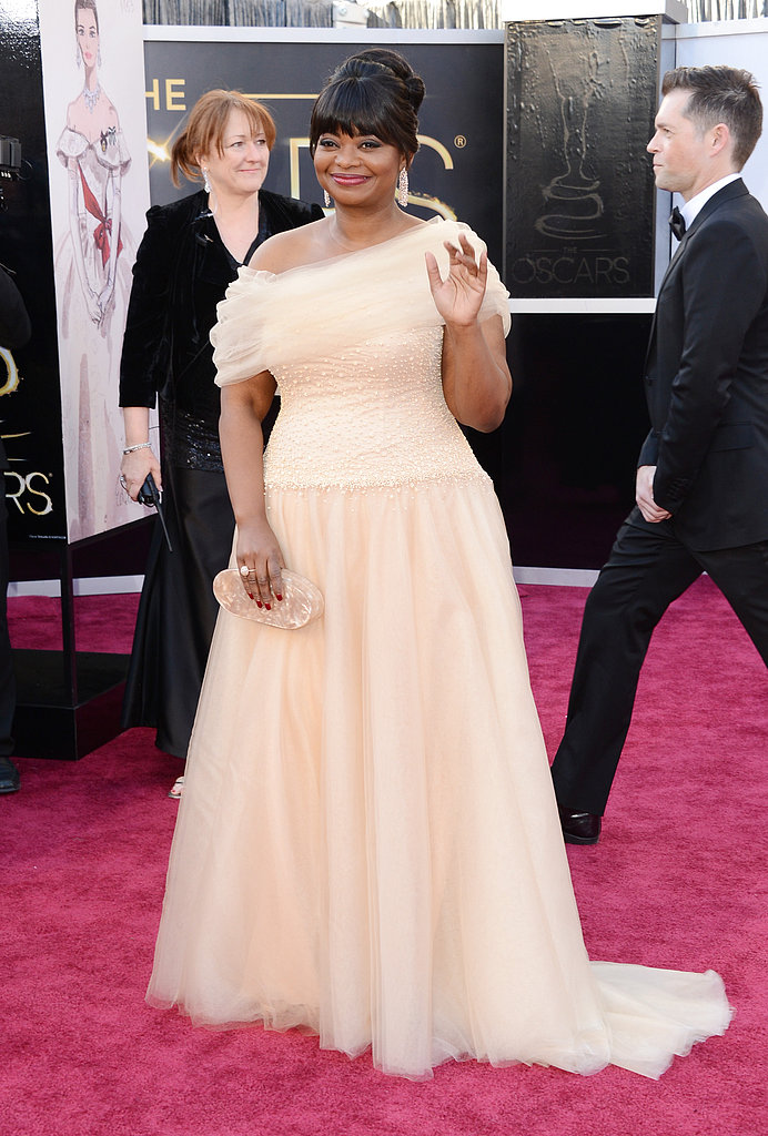 Octavia Spencer on the red carpet at the Oscars 2013.
Octavia Spencer on the red carpet at the Oscars 2013.