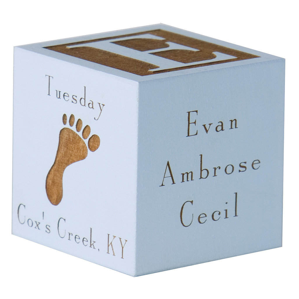 Personalized Wooden Baby Block Personalized Wooden Baby Block