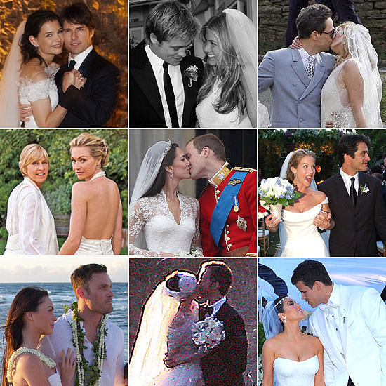 POPSUGAR Celebrity has rounded up images from over 100 of the most iconic and photogenic celebrity nuptials from the past. There are country bashes, city blowouts, and many more star-studded ceremonies to check out now.
POPSUGAR Celebrity has rounded up images from over 100 of the most iconic and photogenic celebrity nuptials from the past. There are country bashes, city blowouts, and many more star-studded ceremonies to check out now.