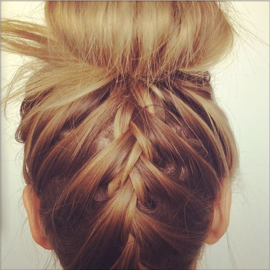 Master Nina Dobrev's French Plait Topknot