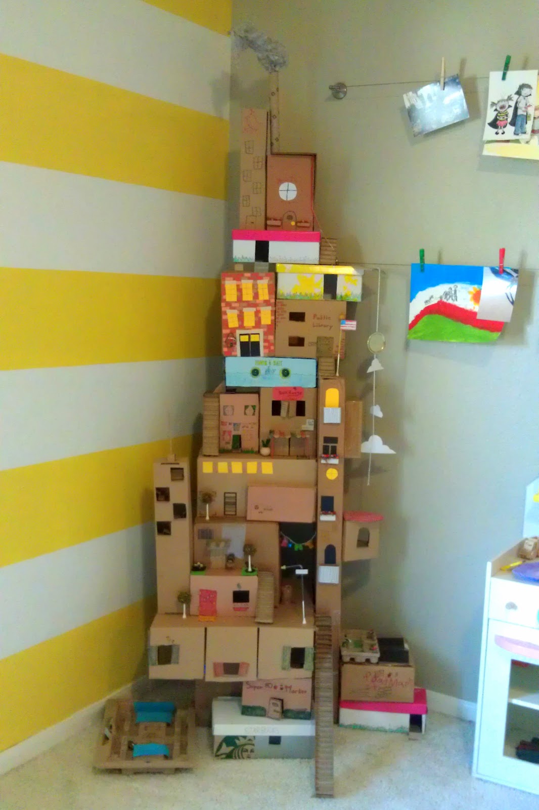 Cardboard Box House 250 Easy, Fun Ways to Get Crafty With Your Kids