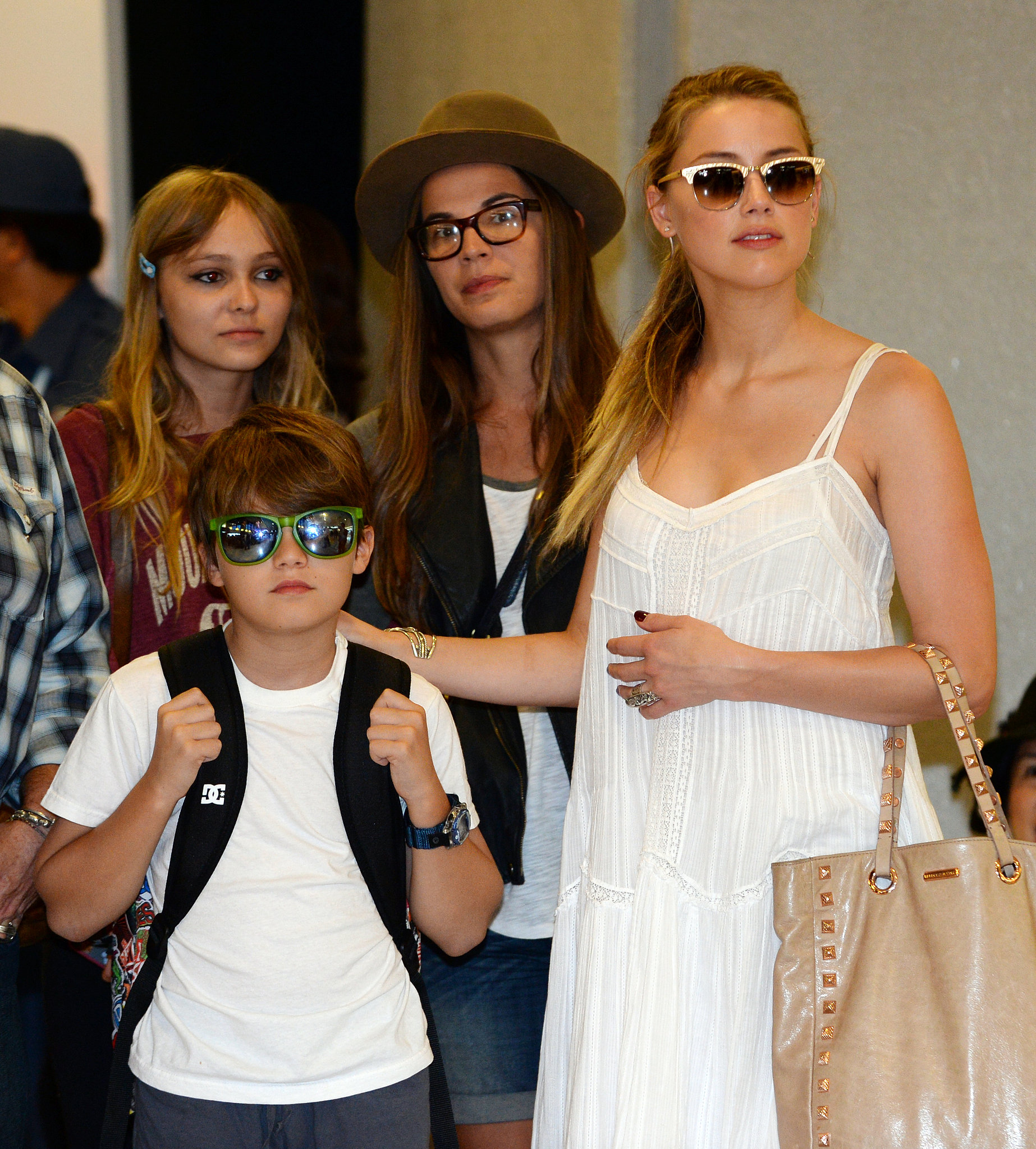 Amber Heard Johnny Depp and Kids