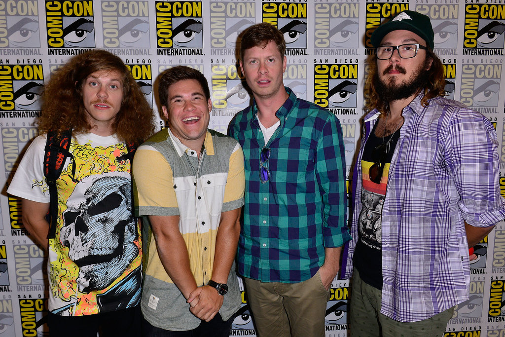 The cast of Comedy Central's Workaholics showed up for a press line in 2013.
The cast of Comedy Central's Workaholics showed up for a press line in 2013.