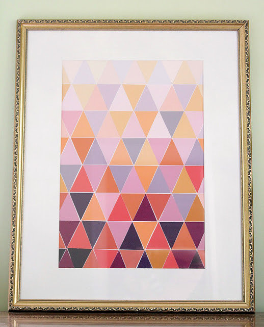 Paint Chip Triangle Art Paint Chip Triangle Art