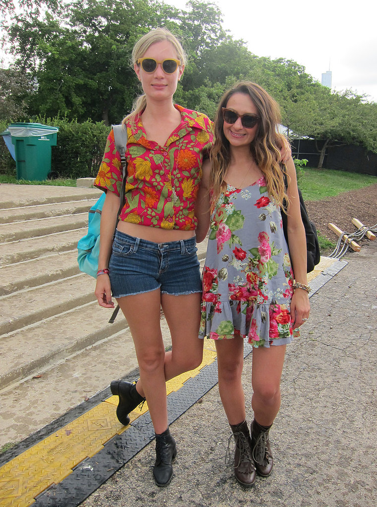 We love friends who coordinate! Both in TOMS sunglasses, Katie paired her yellow frames with a Lonely Dot top, vintage Levi's, and an Opening Ceremony backpack. Whitney also went floral with a vintage dress.
We love friends who coordinate! Both in TOMS sunglasses, Katie paired her yellow frames with a Lonely Dot top, vintage Levi's, and an Opening Ceremony backpack. Whitney also went floral with a vintage dress.