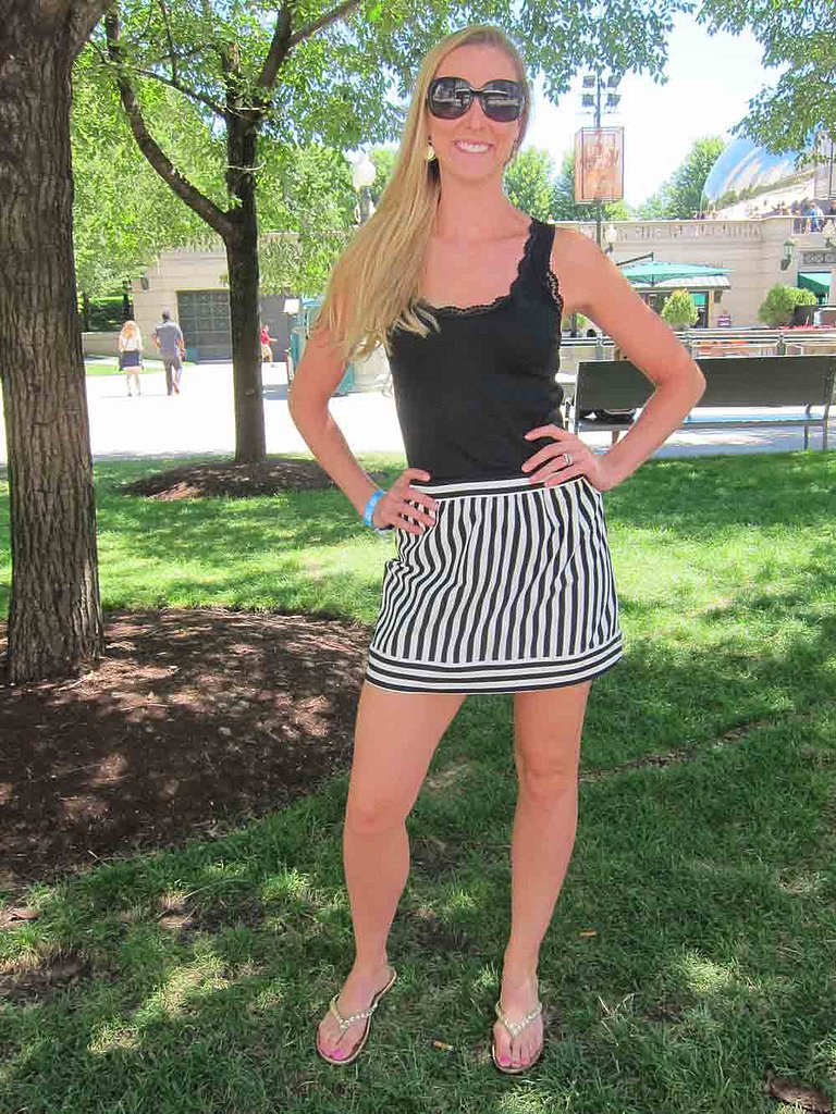 Ashley bucked tradition and brought some Parisian style to Chicago with a black-and-white-striped skirt that she picked up in Paris.
Ashley bucked tradition and brought some Parisian style to Chicago with a black-and-white-striped skirt that she picked up in Paris.