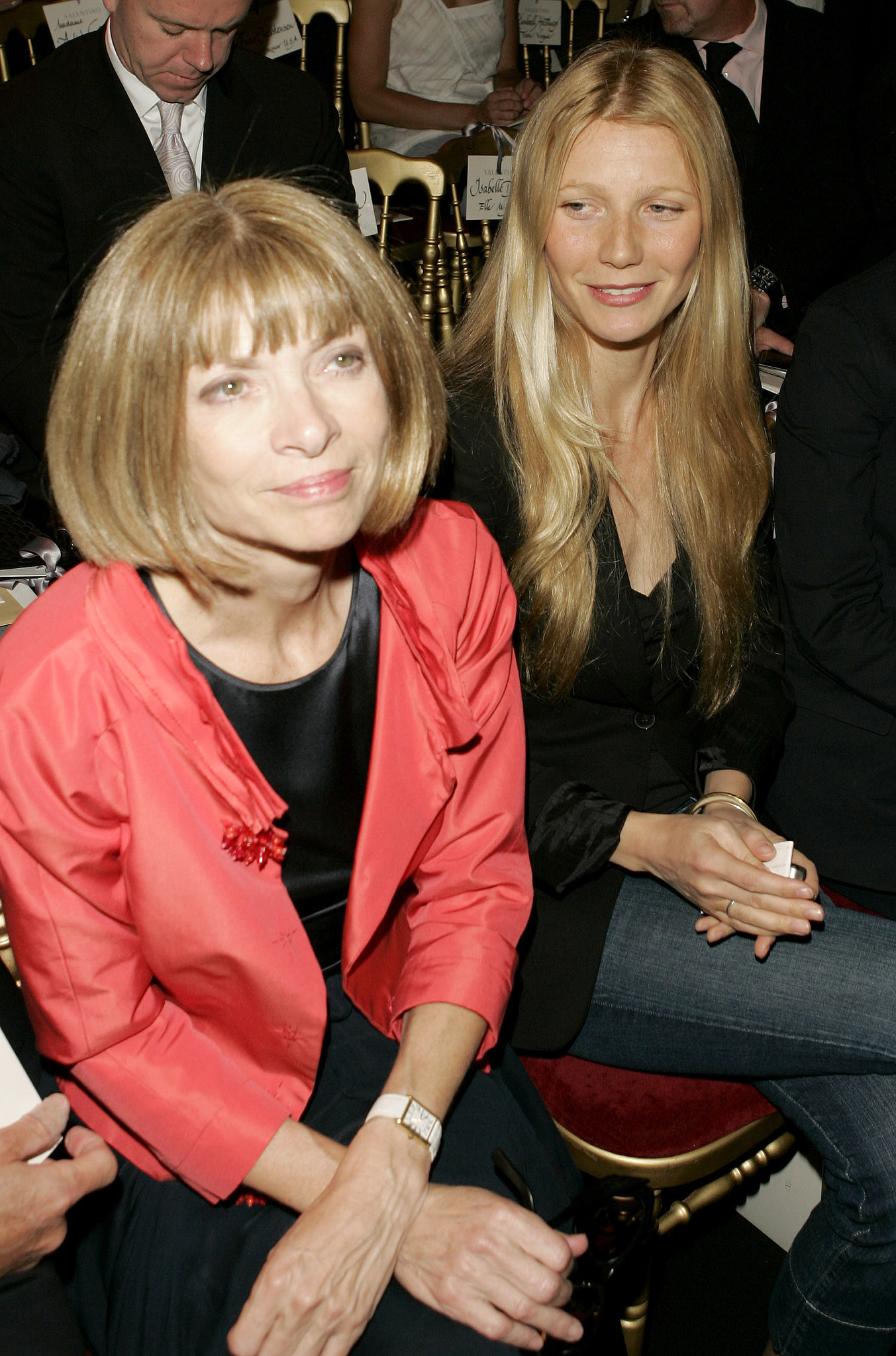 She sat front row with Anna Wintour at the Valentino runway show | From