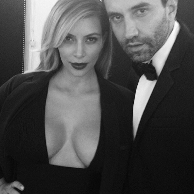 Kim Kardashian let it all hang out while attending a Paris Fashion Week event with her date, Givenchy designer Riccardo Tisci.
Source: Instagram user kimkardashian
Kim Kardashian let it all hang out while attending a Paris Fashion Week event with her date, Givenchy designer Riccardo Tisci.
Source: Instagram user kimkardashian