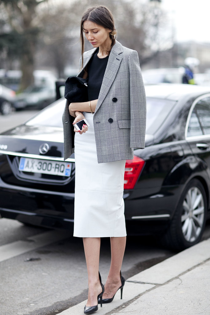 Simple and impeccably polished, this black and white look could be the star of any boardroom.
Simple and impeccably polished, this black and white look could be the star of any boardroom.
