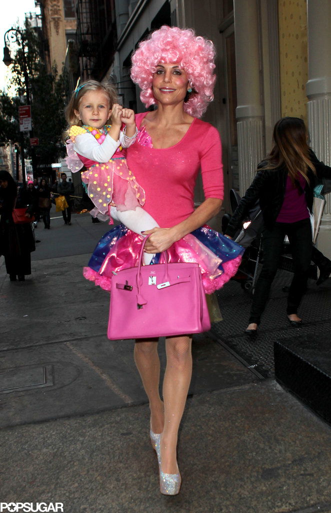 Bethenny Frankel wore a colorful getup for Halloween.
Bethenny Frankel wore a colorful getup for Halloween.