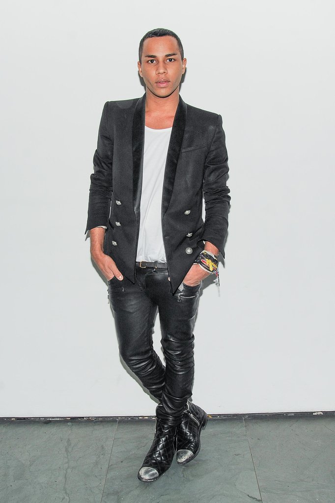At the WSJ. New York fete, Olivier Rousteing got some edge from his dark separates.
At the WSJ. New York fete, Olivier Rousteing got some edge from his dark separates.