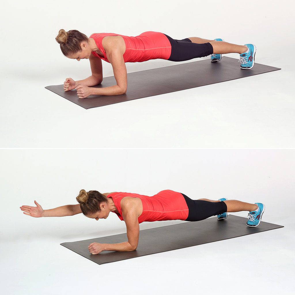 Elbow Plank And Reach Rock Your Core Circuit Workout Popsugar Fitness