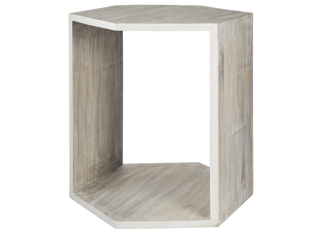 Wooden Hexagonal Side Table (70) See the Latest From Nate Berkus's