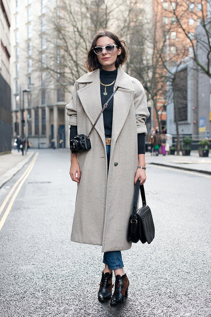 We're loving every bit of this mix — from the gorgeous coat to the lace-up ankle boots (made all the more striking with an ankle-crop jean).
We're loving every bit of this mix — from the gorgeous coat to the lace-up ankle boots (made all the more striking with an ankle-crop jean).