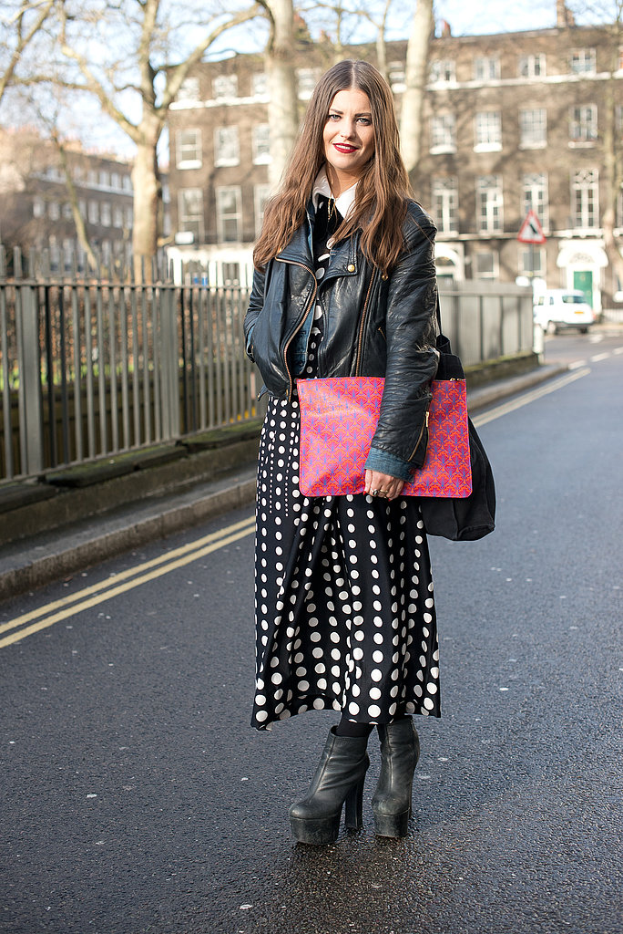 She managed to pull together a rocker-cool jacket and a peppy bit of mod-inspired print.
She managed to pull together a rocker-cool jacket and a peppy bit of mod-inspired print.