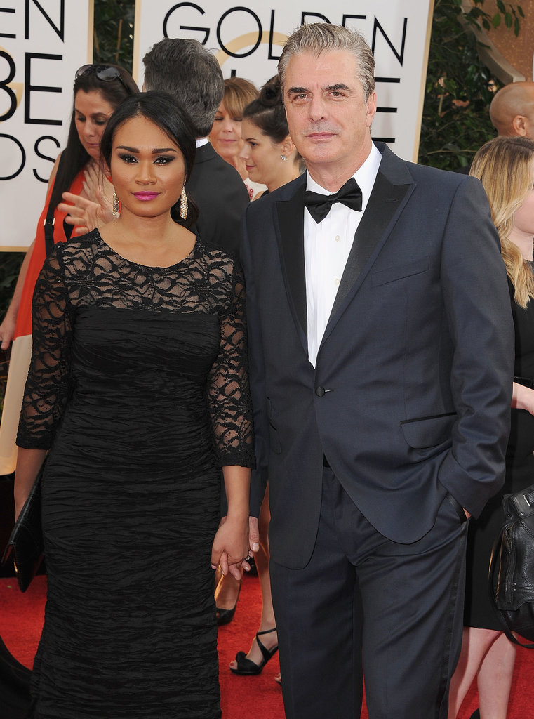 Chris Noth and Tara Wilson attended the Golden Globes photo