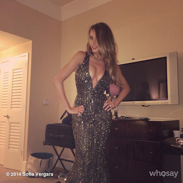 Sofia Vergara slipped into some sequins for the afterparties, saying she felt "so J. Lo."
Source: Instagram user sofiavergara
Sofia Vergara slipped into some sequins for the afterparties, saying she felt "so J. Lo."
Source: Instagram user sofiavergara