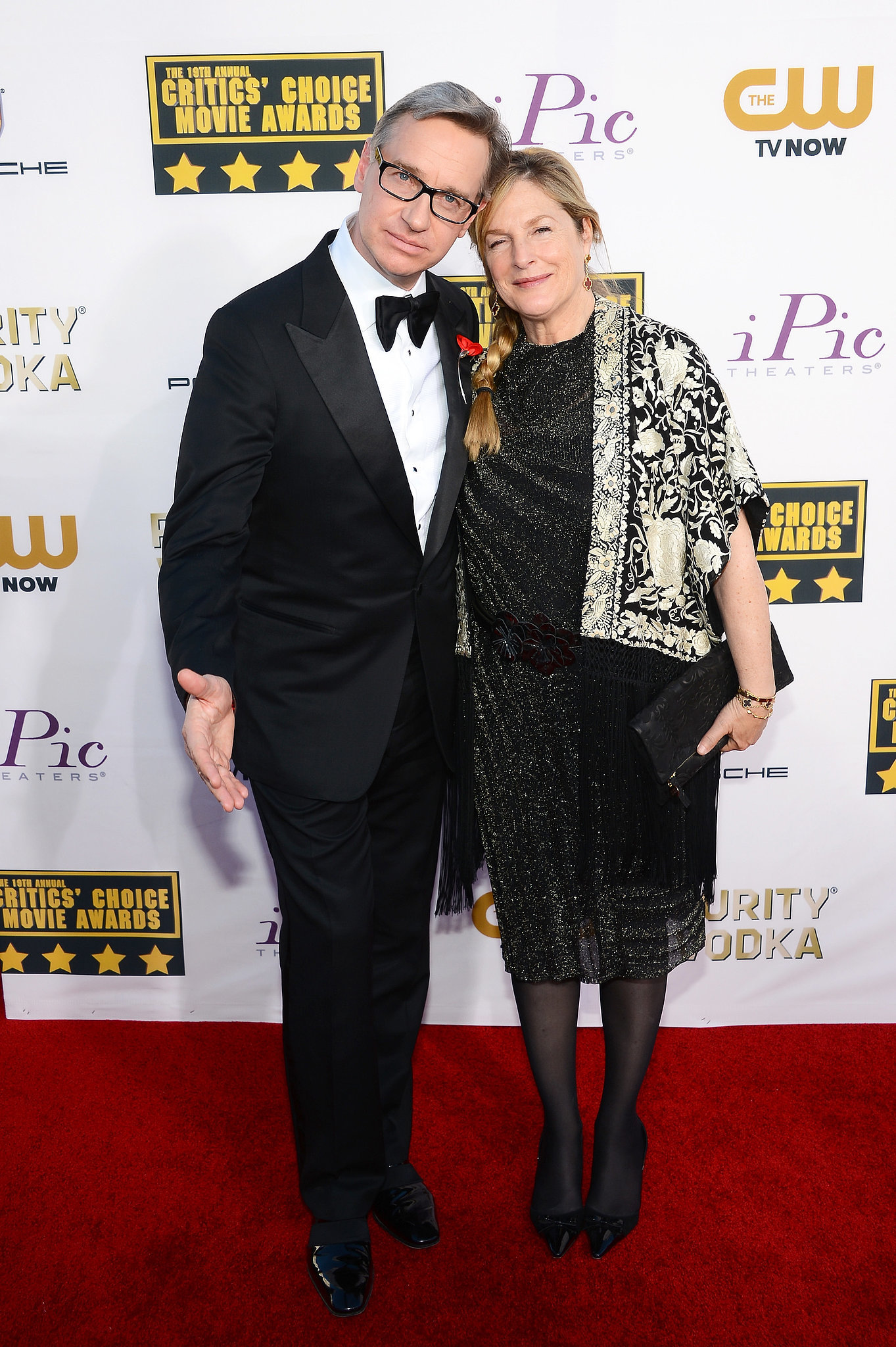 Paul Feig and his wife, Laurie Karon, arrived for the event. | It’s