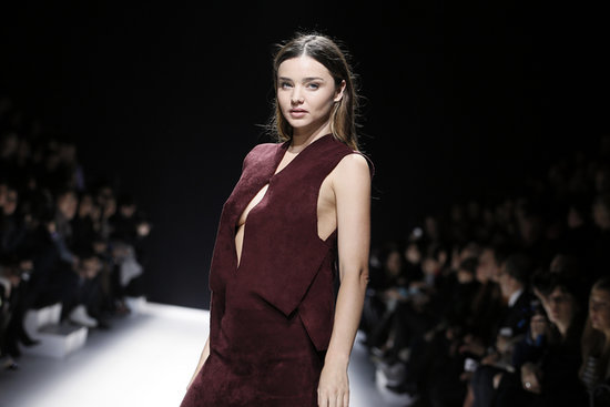 On Friday, Miranda Kerr walked the runway at the Sonia Rykiel Fall 2014 fashion show in Paris. On Friday, Miranda Kerr walked the runway at the Sonia Rykiel Fall 2014 fashion show in Paris.