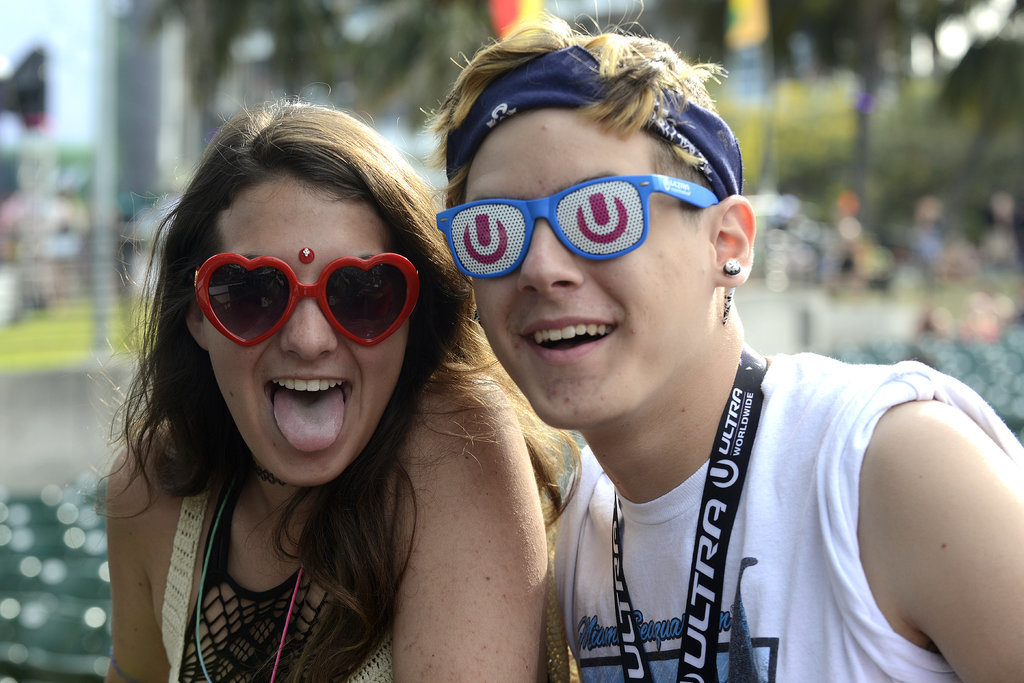 A pair got silly at the Ultra Music Festival in Miami, FL.
A pair got silly at the Ultra Music Festival in Miami, FL.