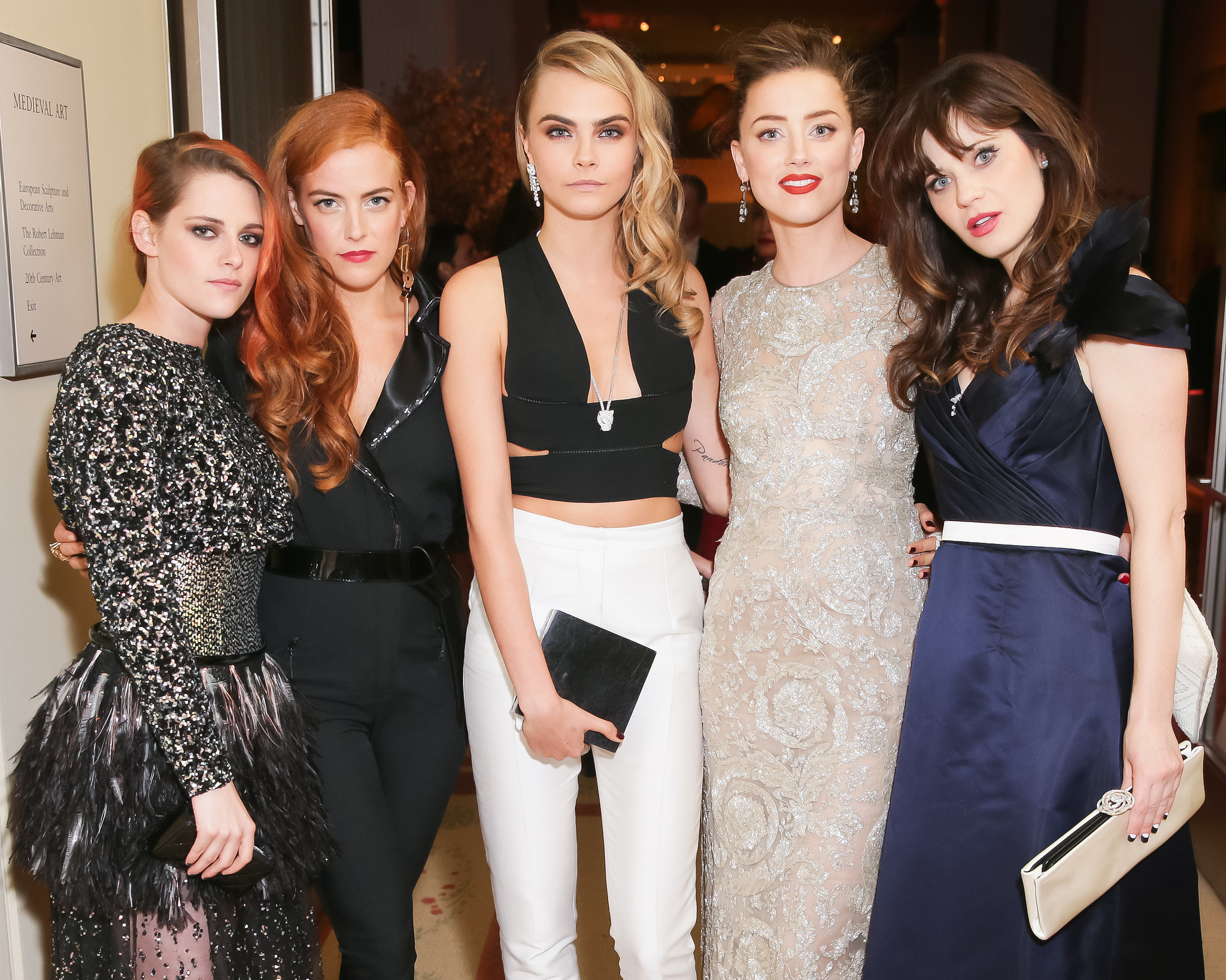 Kristen Stewart, Riley Keough, Cara Delevingne, Amber Heard, and Go