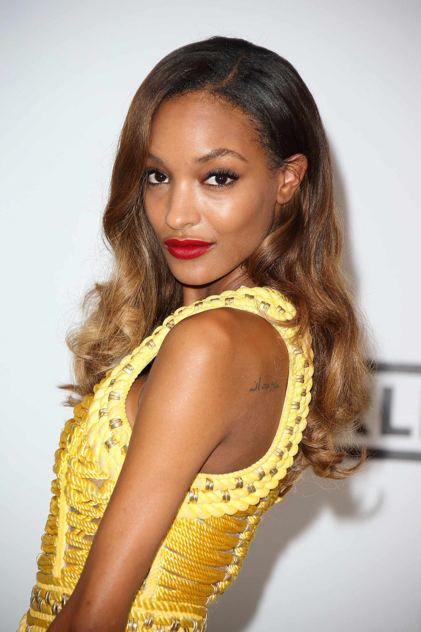 Jourdan Dunn | Models Light Up the amfAR Runway With Red-Hot Lips