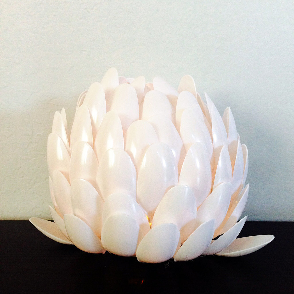 DIY PlasticSpoon Candle Holder POPSUGAR Smart Living