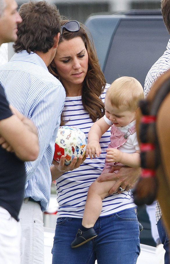 Prince William Kate Wedding Prince George Crawls Polo Match Pictures - Prince William Kate Wedding