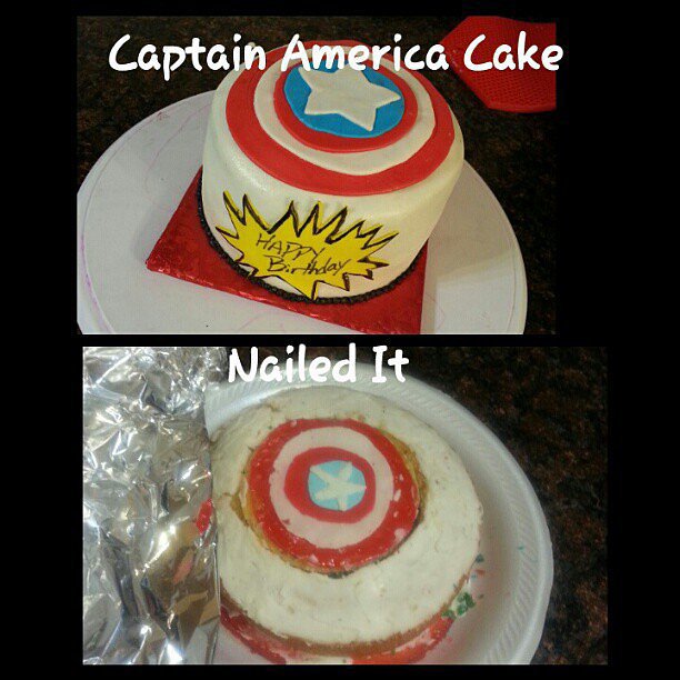 Captain America Cake Captain America Cake