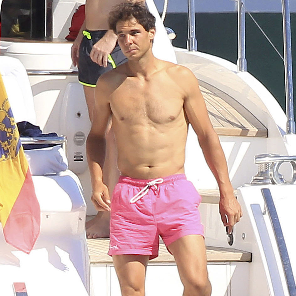 Rafael Nadal Shirtless After Wimbledon Popsugar Celebrity