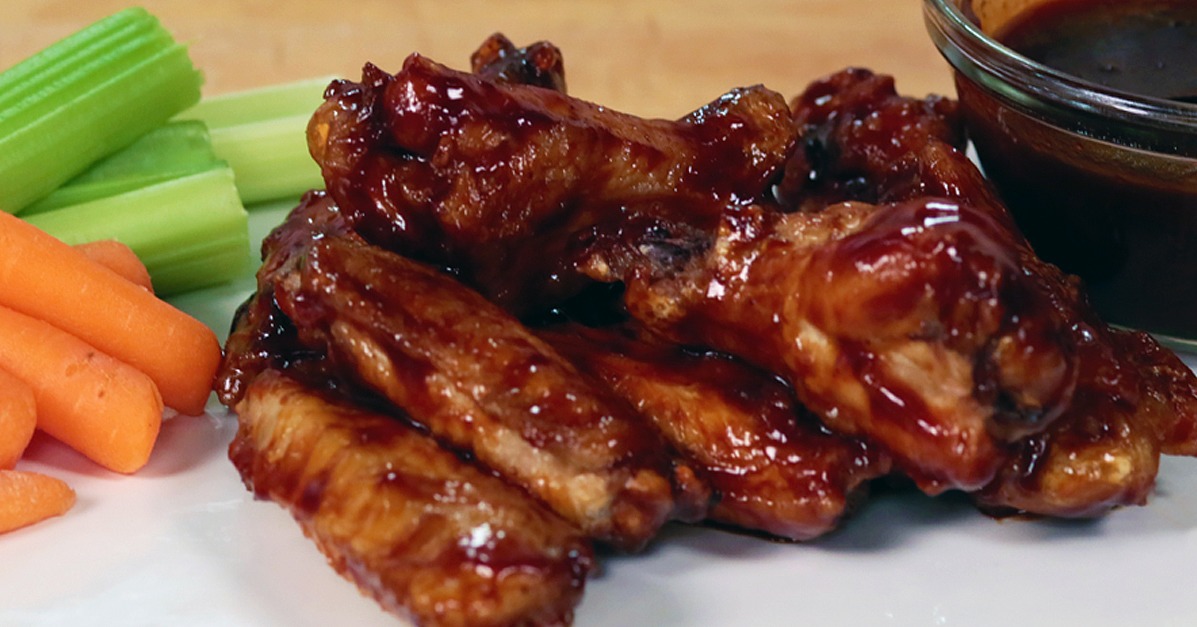 Honey-Barbecue Chicken Wings Recipe | POPSUGAR Food