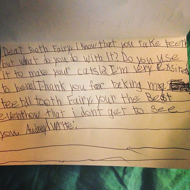 The kid with a good imagination. The kid with a good imagination.